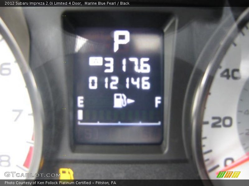 Marine Blue Pearl / Black 2012 Subaru Impreza 2.0i Limited 4 Door