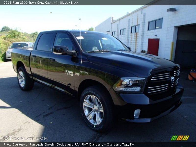 Black / Black 2013 Ram 1500 Sport Crew Cab 4x4