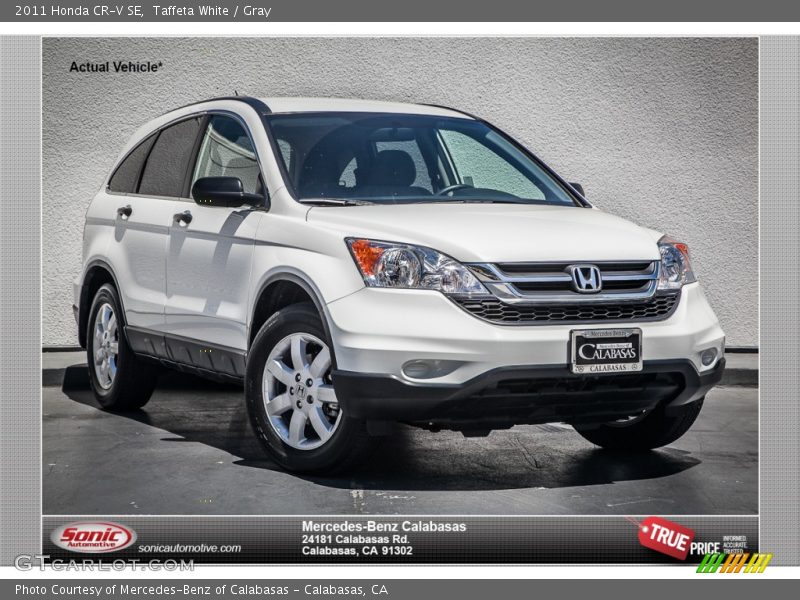 Taffeta White / Gray 2011 Honda CR-V SE