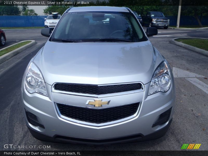 Silver Ice Metallic / Jet Black 2013 Chevrolet Equinox LS