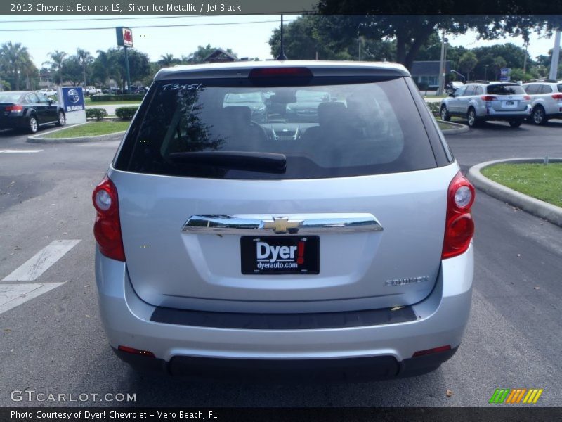 Silver Ice Metallic / Jet Black 2013 Chevrolet Equinox LS