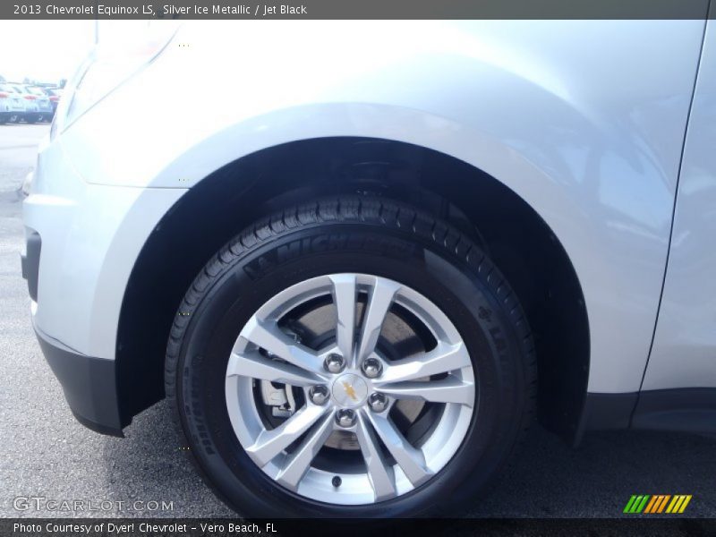 Silver Ice Metallic / Jet Black 2013 Chevrolet Equinox LS