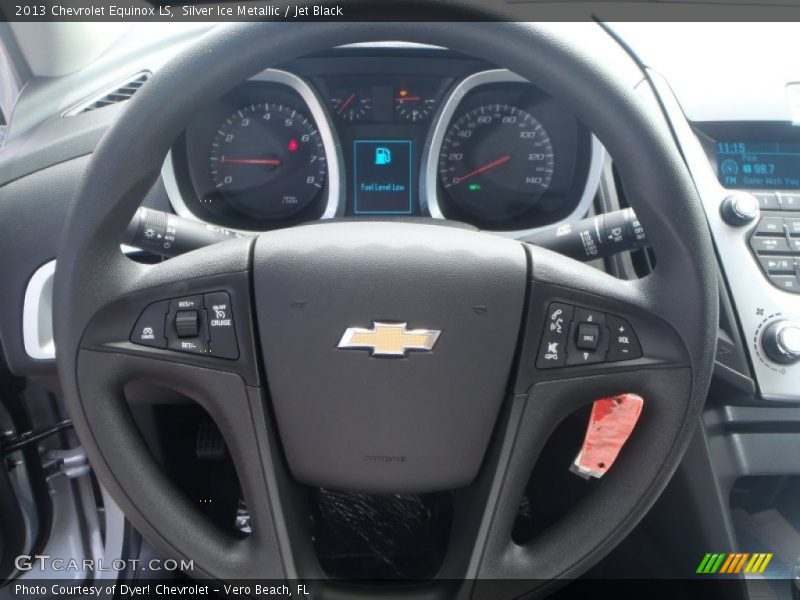 Silver Ice Metallic / Jet Black 2013 Chevrolet Equinox LS