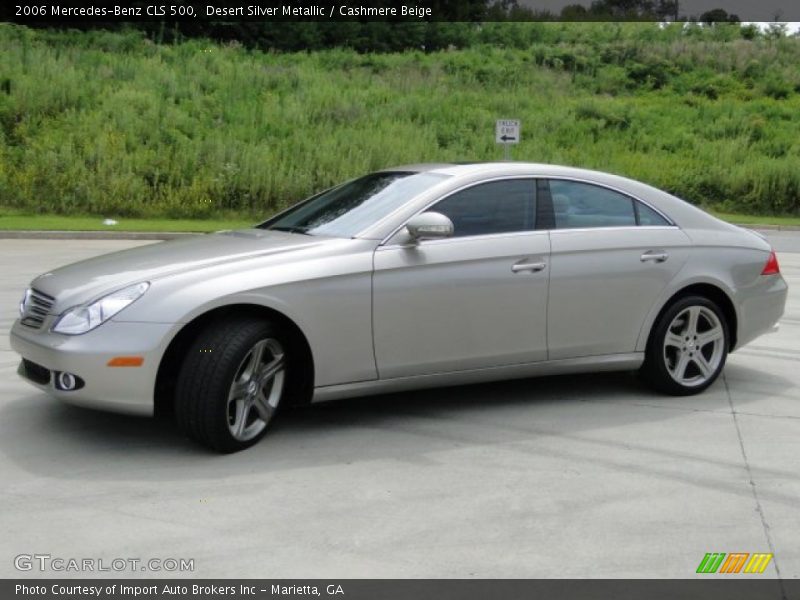 Desert Silver Metallic / Cashmere Beige 2006 Mercedes-Benz CLS 500