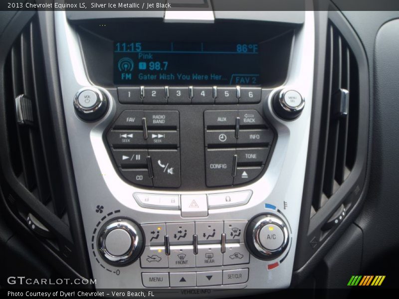 Silver Ice Metallic / Jet Black 2013 Chevrolet Equinox LS