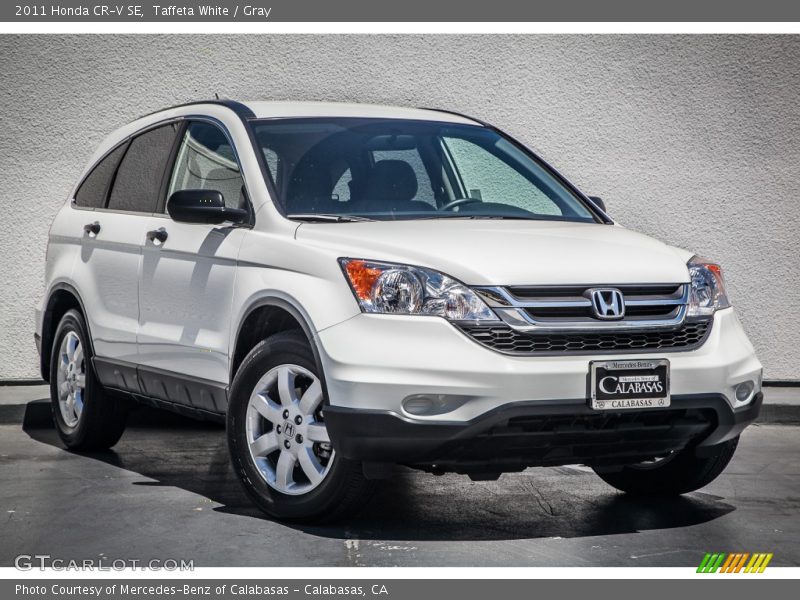 Taffeta White / Gray 2011 Honda CR-V SE