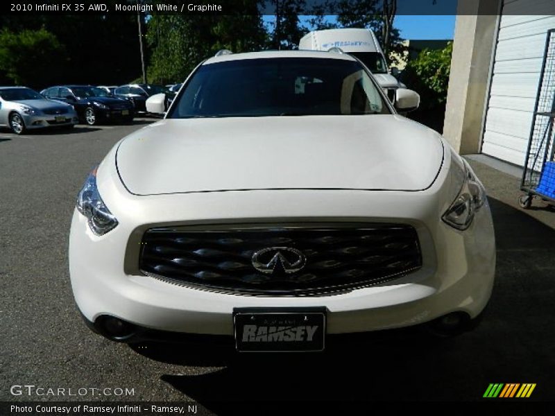 Moonlight White / Graphite 2010 Infiniti FX 35 AWD