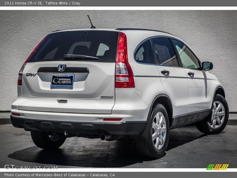 Taffeta White / Gray 2011 Honda CR-V SE