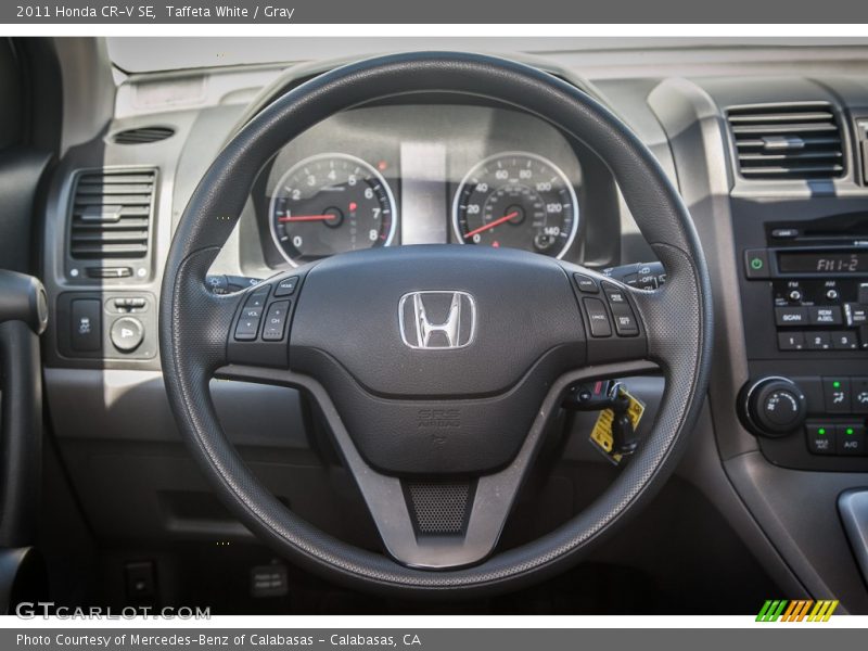 Taffeta White / Gray 2011 Honda CR-V SE