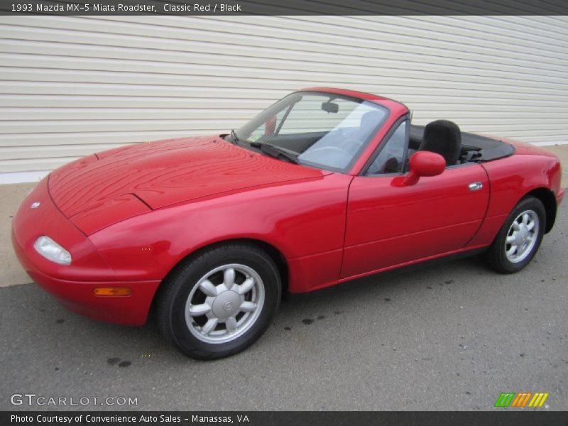 Classic Red / Black 1993 Mazda MX-5 Miata Roadster