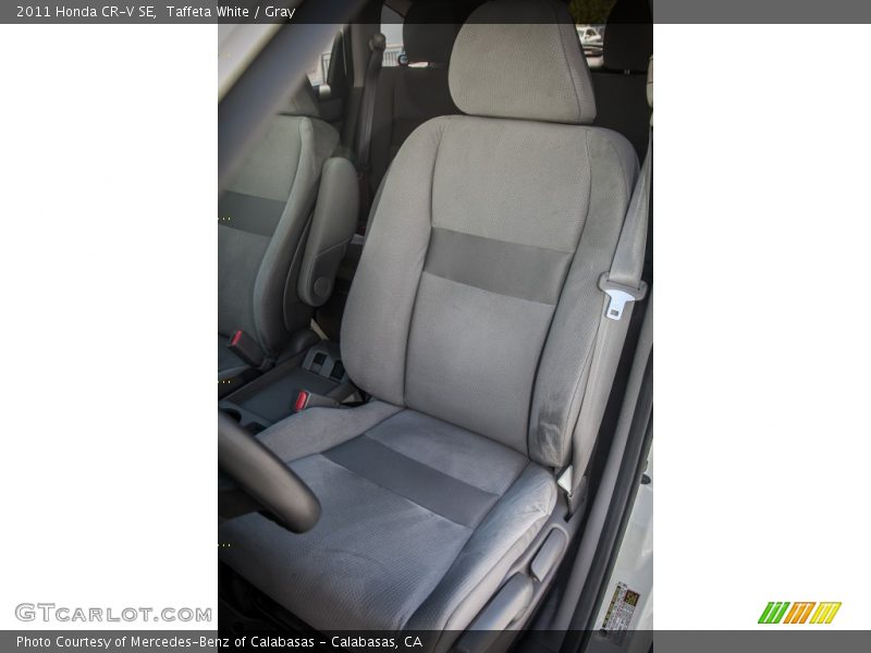 Taffeta White / Gray 2011 Honda CR-V SE