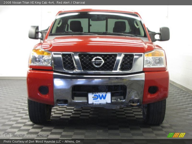 Red Alert / Charcoal 2008 Nissan Titan XE King Cab 4x4