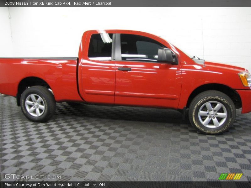 Red Alert / Charcoal 2008 Nissan Titan XE King Cab 4x4