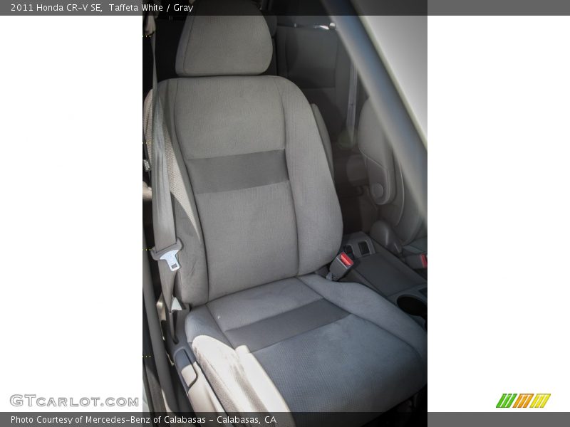 Taffeta White / Gray 2011 Honda CR-V SE