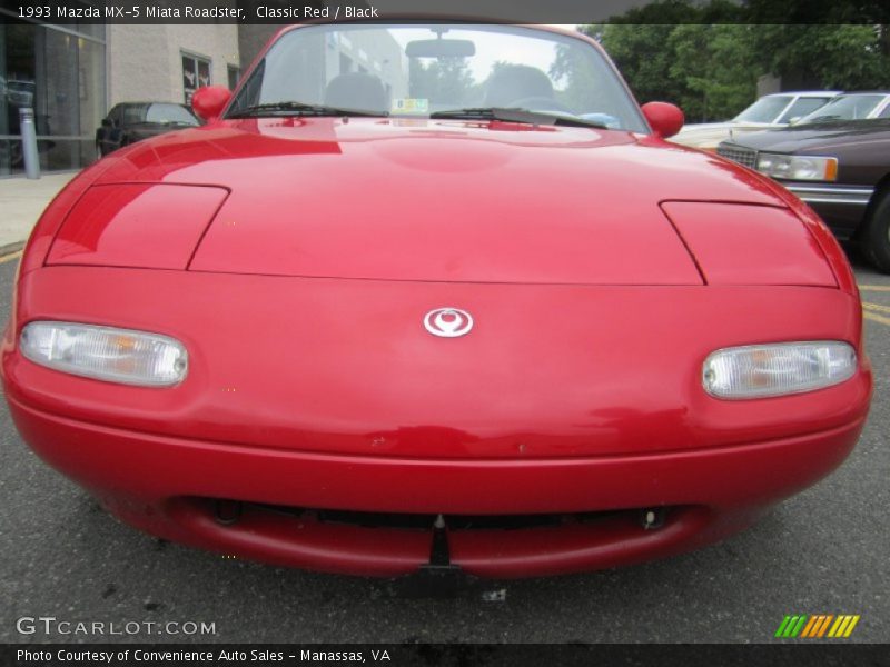 Classic Red / Black 1993 Mazda MX-5 Miata Roadster