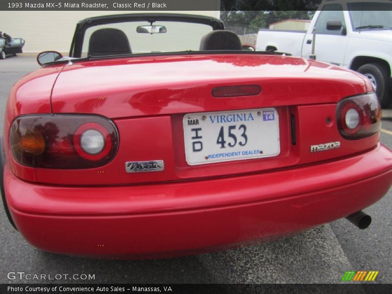 Classic Red / Black 1993 Mazda MX-5 Miata Roadster