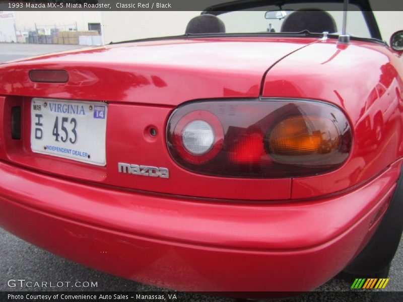 Classic Red / Black 1993 Mazda MX-5 Miata Roadster