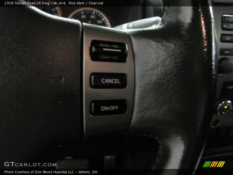 Red Alert / Charcoal 2008 Nissan Titan XE King Cab 4x4