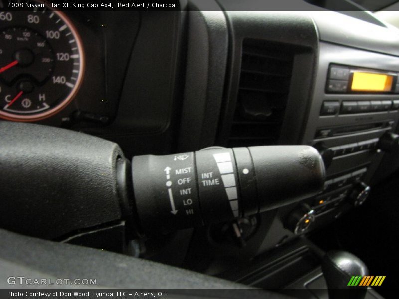 Red Alert / Charcoal 2008 Nissan Titan XE King Cab 4x4