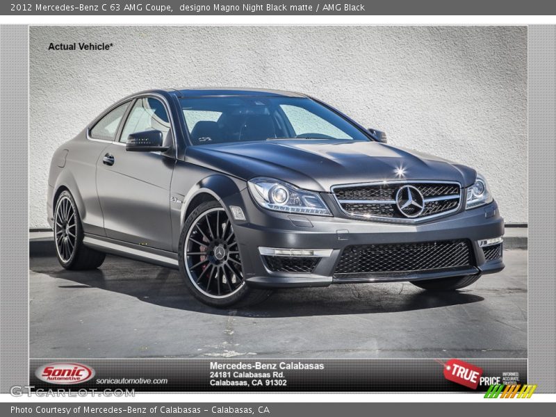 designo Magno Night Black matte / AMG Black 2012 Mercedes-Benz C 63 AMG Coupe