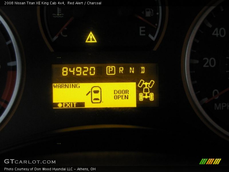 Red Alert / Charcoal 2008 Nissan Titan XE King Cab 4x4