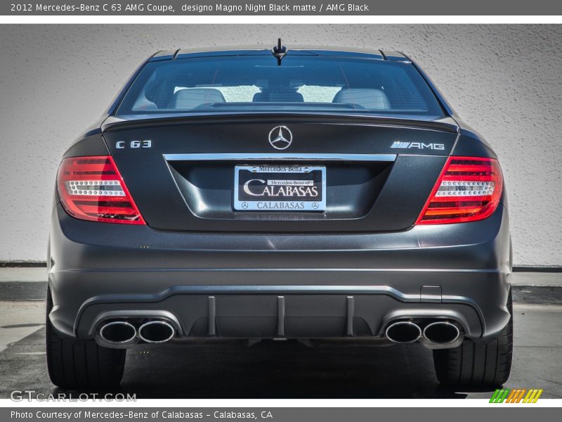 designo Magno Night Black matte / AMG Black 2012 Mercedes-Benz C 63 AMG Coupe
