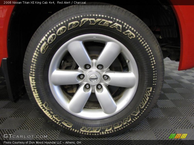 Red Alert / Charcoal 2008 Nissan Titan XE King Cab 4x4