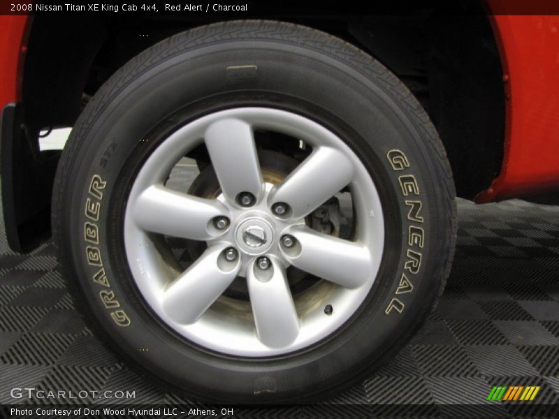Red Alert / Charcoal 2008 Nissan Titan XE King Cab 4x4