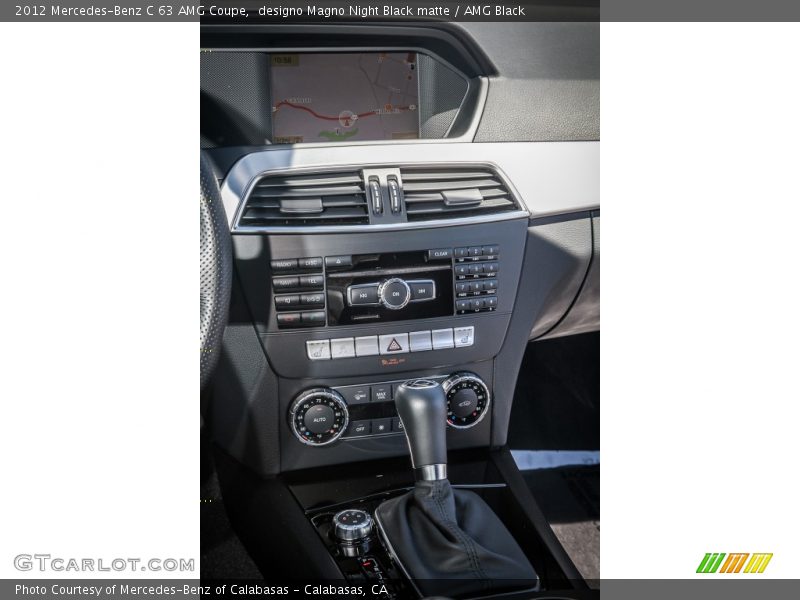 Controls of 2012 C 63 AMG Coupe