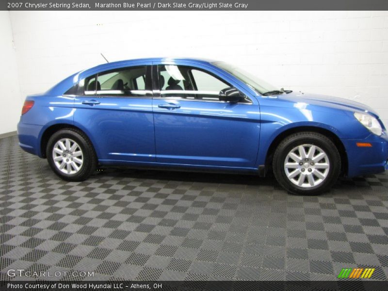 Marathon Blue Pearl / Dark Slate Gray/Light Slate Gray 2007 Chrysler Sebring Sedan