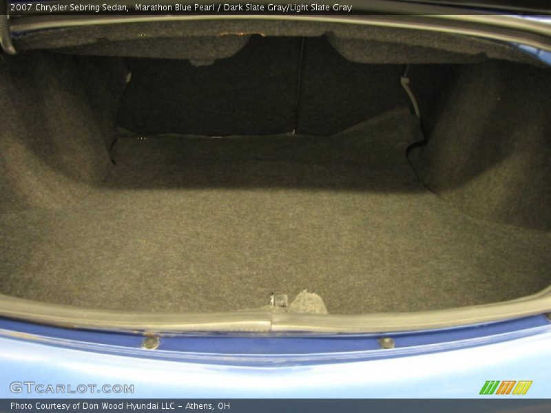 Marathon Blue Pearl / Dark Slate Gray/Light Slate Gray 2007 Chrysler Sebring Sedan