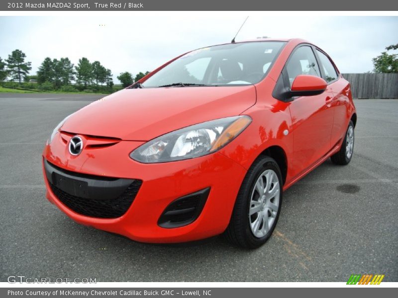 True Red / Black 2012 Mazda MAZDA2 Sport