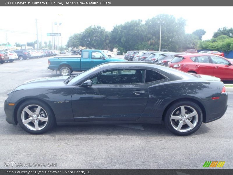 Ashen Gray Metallic / Black 2014 Chevrolet Camaro LT Coupe