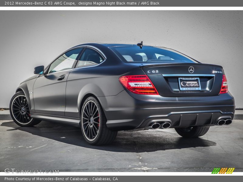 designo Magno Night Black matte / AMG Black 2012 Mercedes-Benz C 63 AMG Coupe
