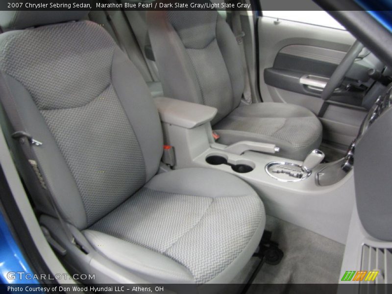 Marathon Blue Pearl / Dark Slate Gray/Light Slate Gray 2007 Chrysler Sebring Sedan