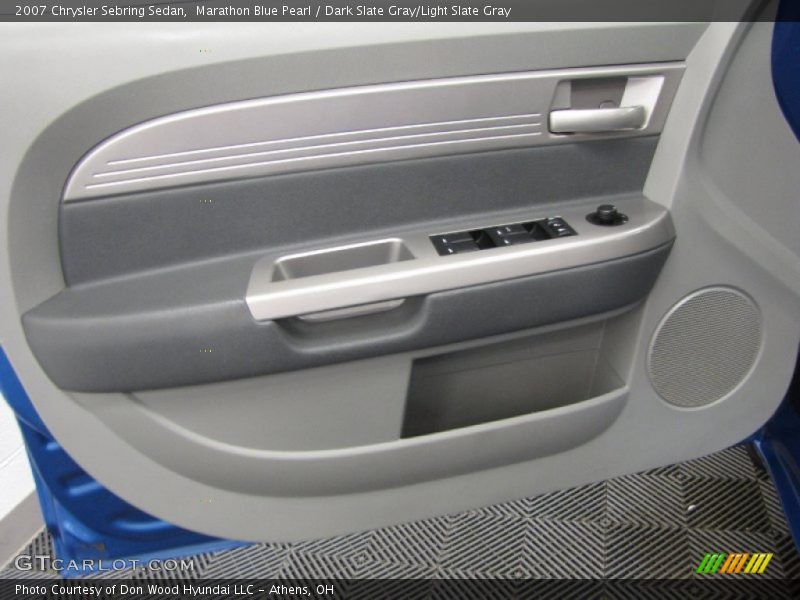 Marathon Blue Pearl / Dark Slate Gray/Light Slate Gray 2007 Chrysler Sebring Sedan