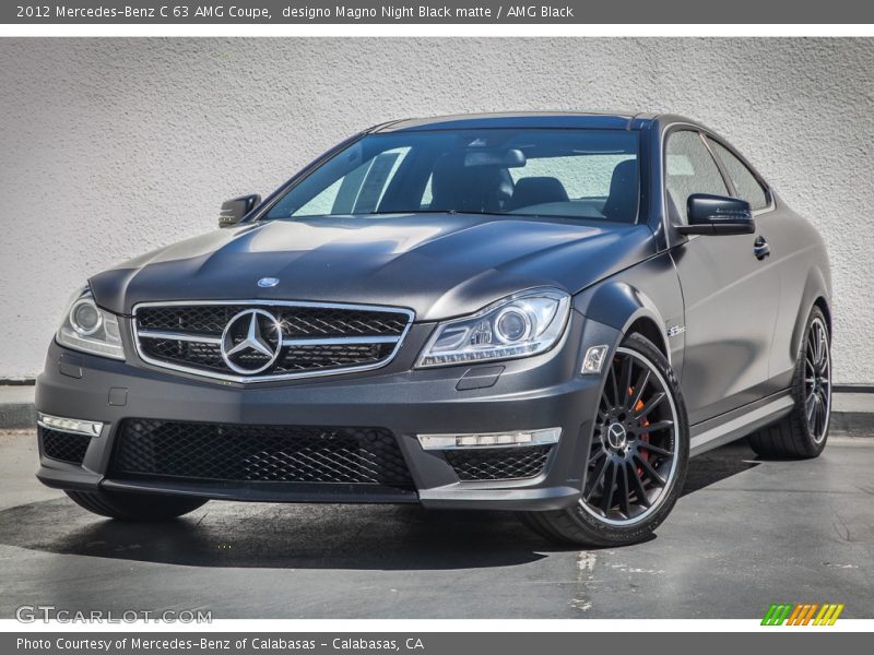  2012 C 63 AMG Coupe designo Magno Night Black matte