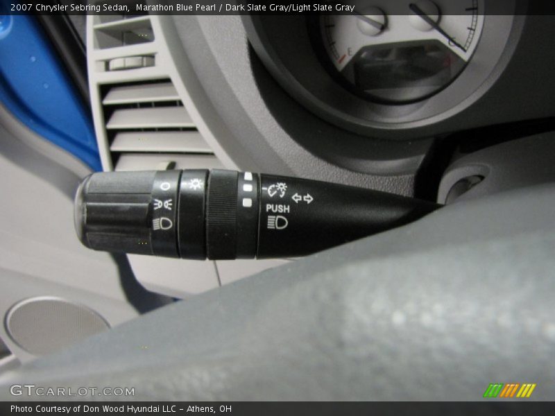 Marathon Blue Pearl / Dark Slate Gray/Light Slate Gray 2007 Chrysler Sebring Sedan