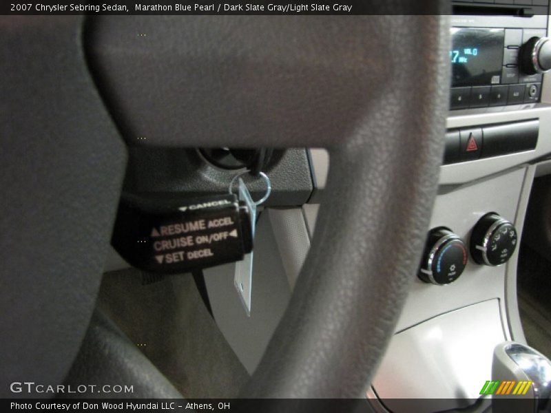 Marathon Blue Pearl / Dark Slate Gray/Light Slate Gray 2007 Chrysler Sebring Sedan