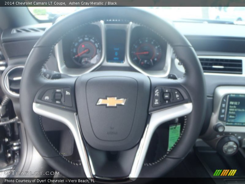 Ashen Gray Metallic / Black 2014 Chevrolet Camaro LT Coupe