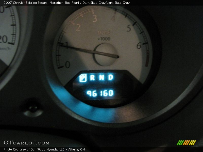 Marathon Blue Pearl / Dark Slate Gray/Light Slate Gray 2007 Chrysler Sebring Sedan