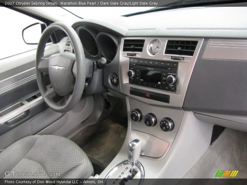 Marathon Blue Pearl / Dark Slate Gray/Light Slate Gray 2007 Chrysler Sebring Sedan