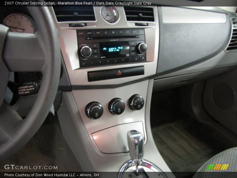Marathon Blue Pearl / Dark Slate Gray/Light Slate Gray 2007 Chrysler Sebring Sedan
