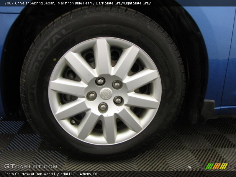 Marathon Blue Pearl / Dark Slate Gray/Light Slate Gray 2007 Chrysler Sebring Sedan