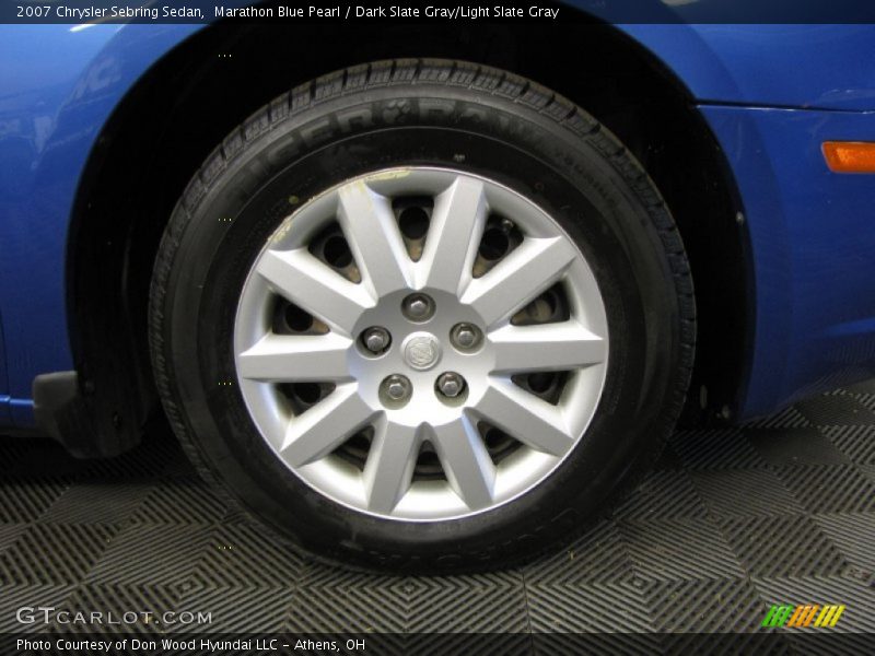 Marathon Blue Pearl / Dark Slate Gray/Light Slate Gray 2007 Chrysler Sebring Sedan