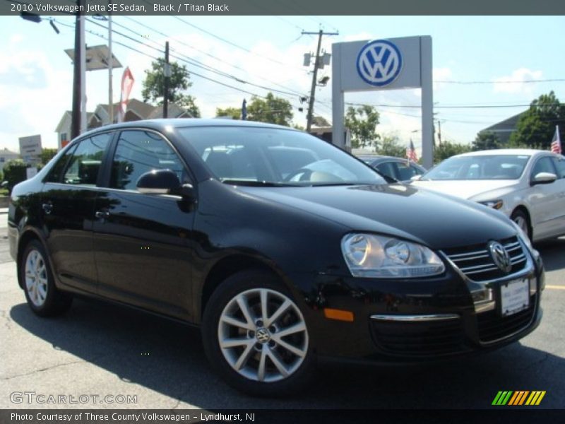 Black / Titan Black 2010 Volkswagen Jetta SE Sedan