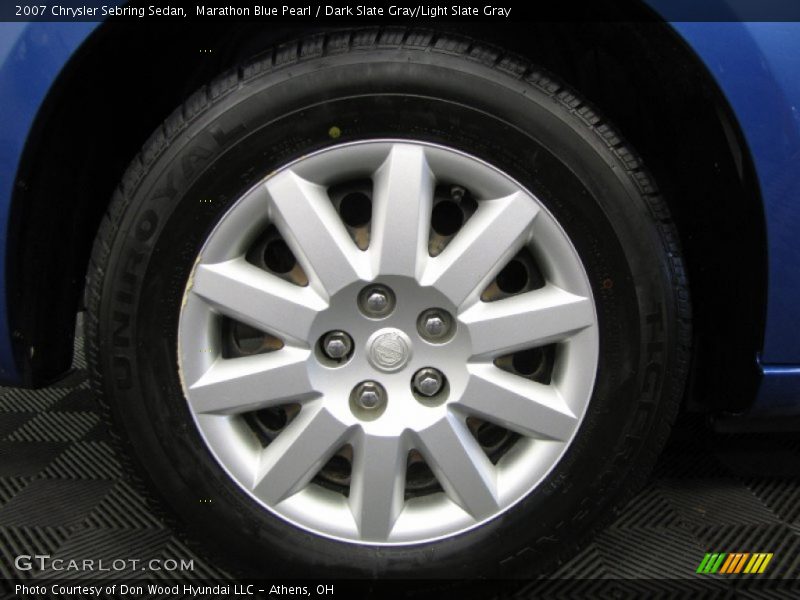 Marathon Blue Pearl / Dark Slate Gray/Light Slate Gray 2007 Chrysler Sebring Sedan