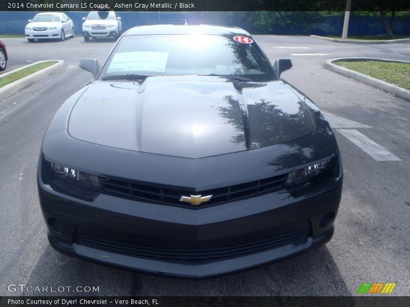 Ashen Gray Metallic / Black 2014 Chevrolet Camaro LS Coupe