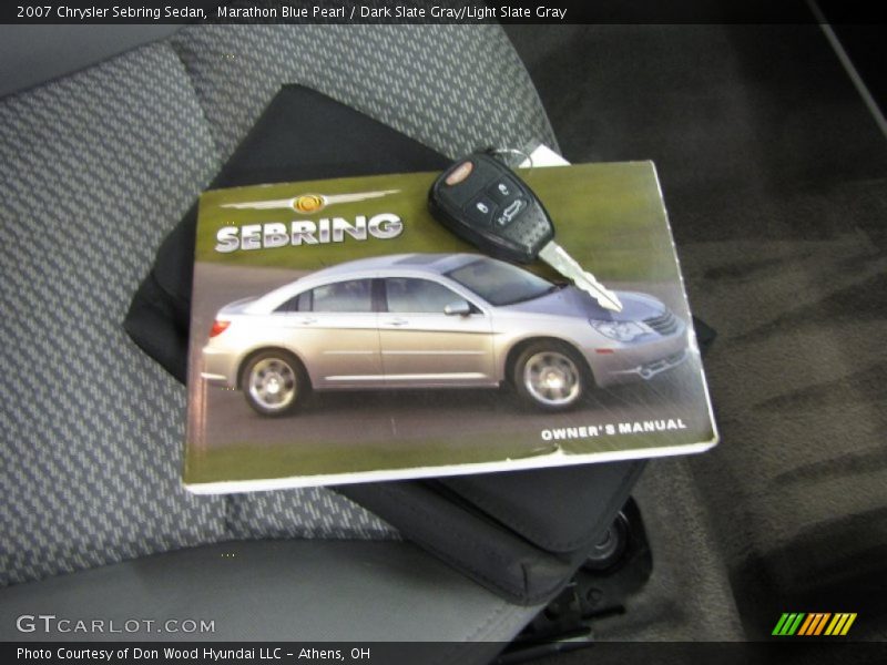 Marathon Blue Pearl / Dark Slate Gray/Light Slate Gray 2007 Chrysler Sebring Sedan
