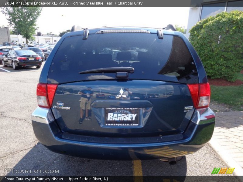 Torched Steel Blue Pearl / Charcoal Gray 2004 Mitsubishi Endeavor XLS AWD